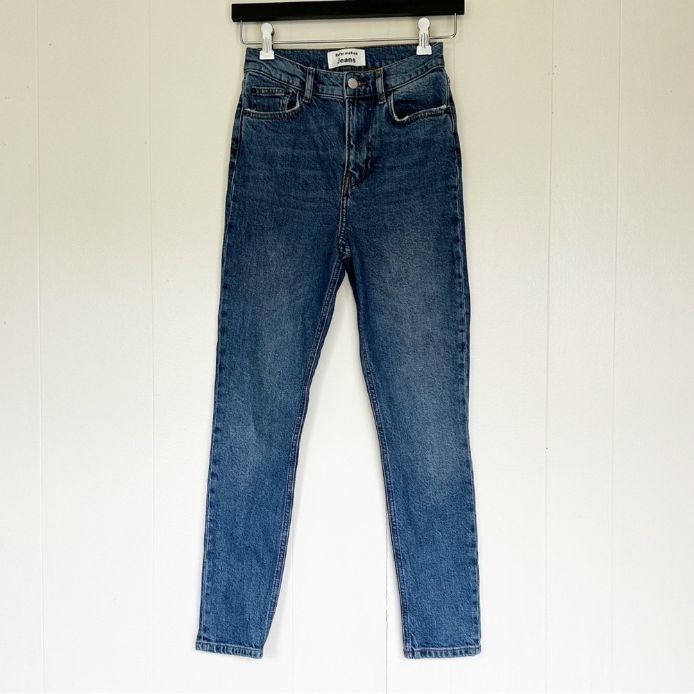 REFORMATION High & Skinny Crop Jeans 25